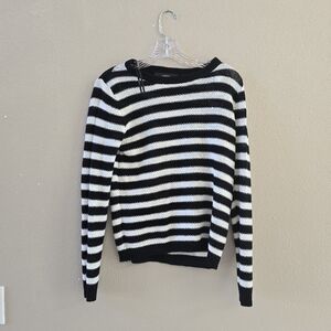 Black and white sweater